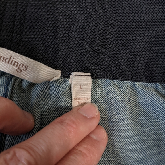 Soft Surroundings Elastic Waist Bootcut Jeans Loose Fit Size Large - Picture 4 of 8